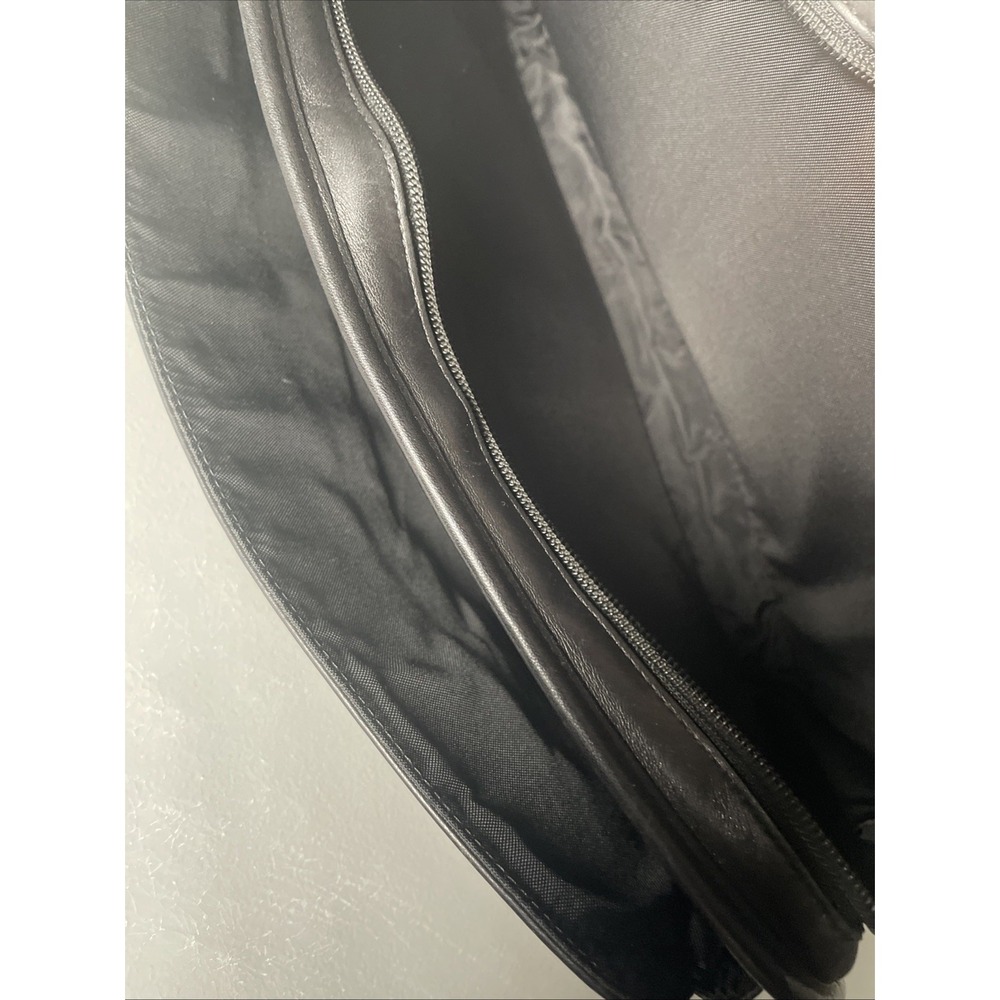 Vintage COACH F06455 Thompson Black Leather Briefcase Laptop Messenger Bag - Picture 14 of 16